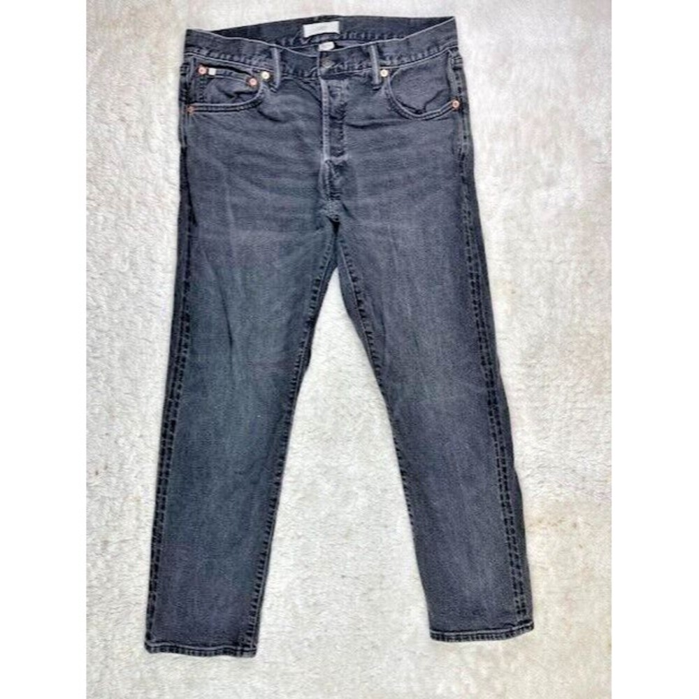 AE77 Denim Size 32x30 Men Jeans Classic Selvedge (Actual Inseam 27.5) Button Fly